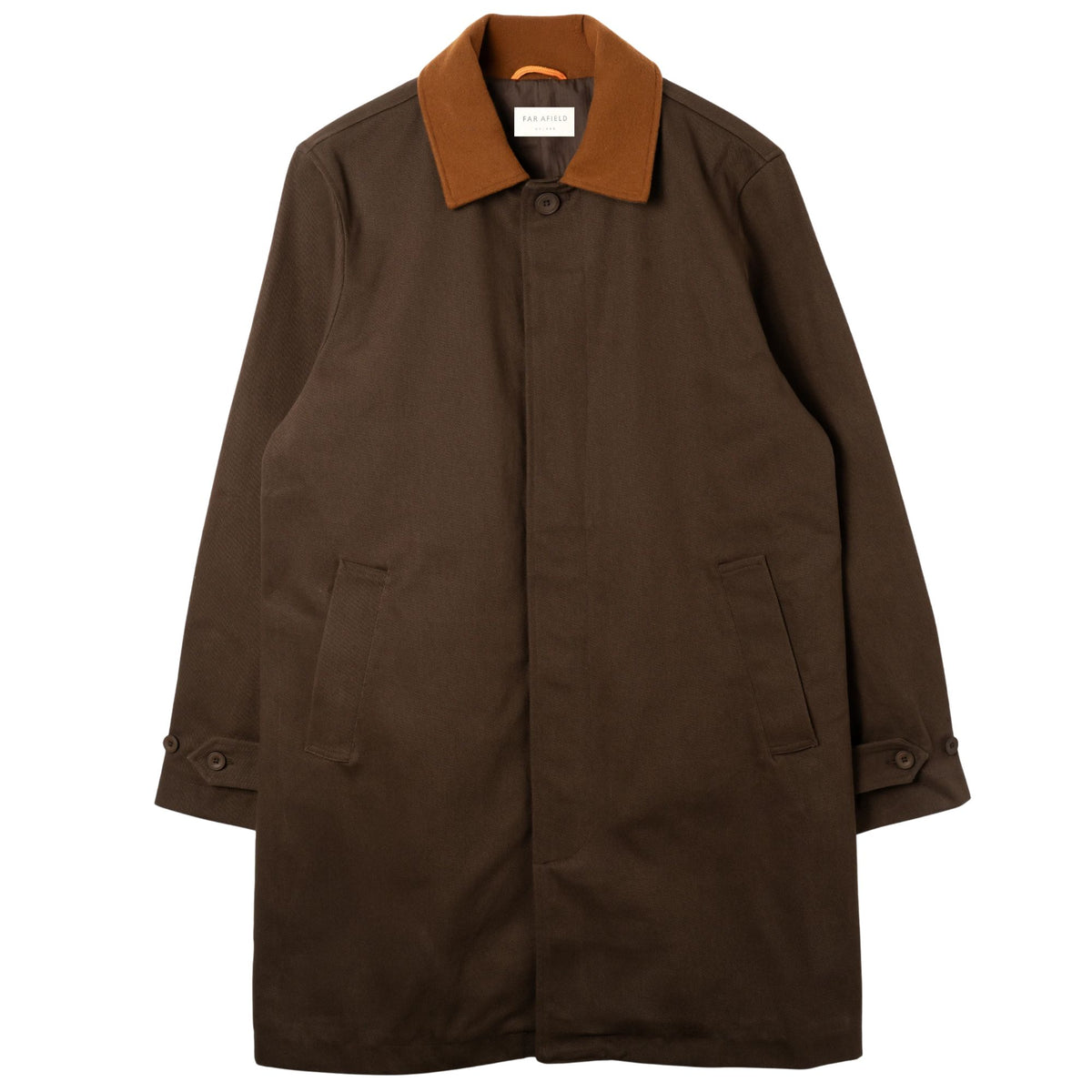 Far Afield Bellow Car Coat  - Brown