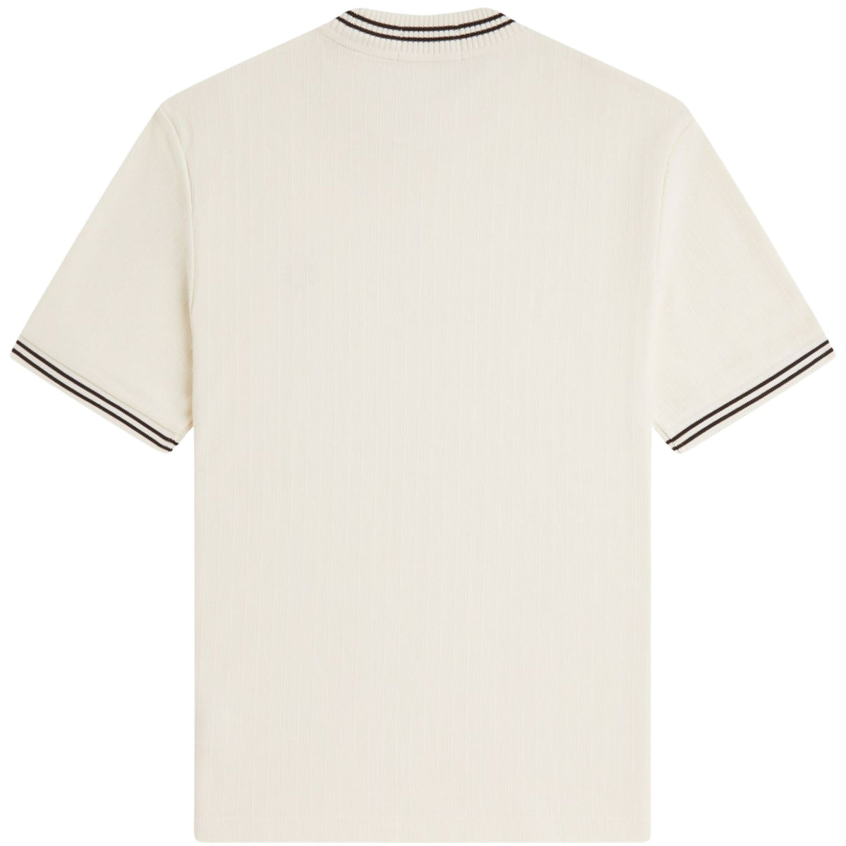 Fred Perry Ribbed Jersey T-Shirt - Ecru