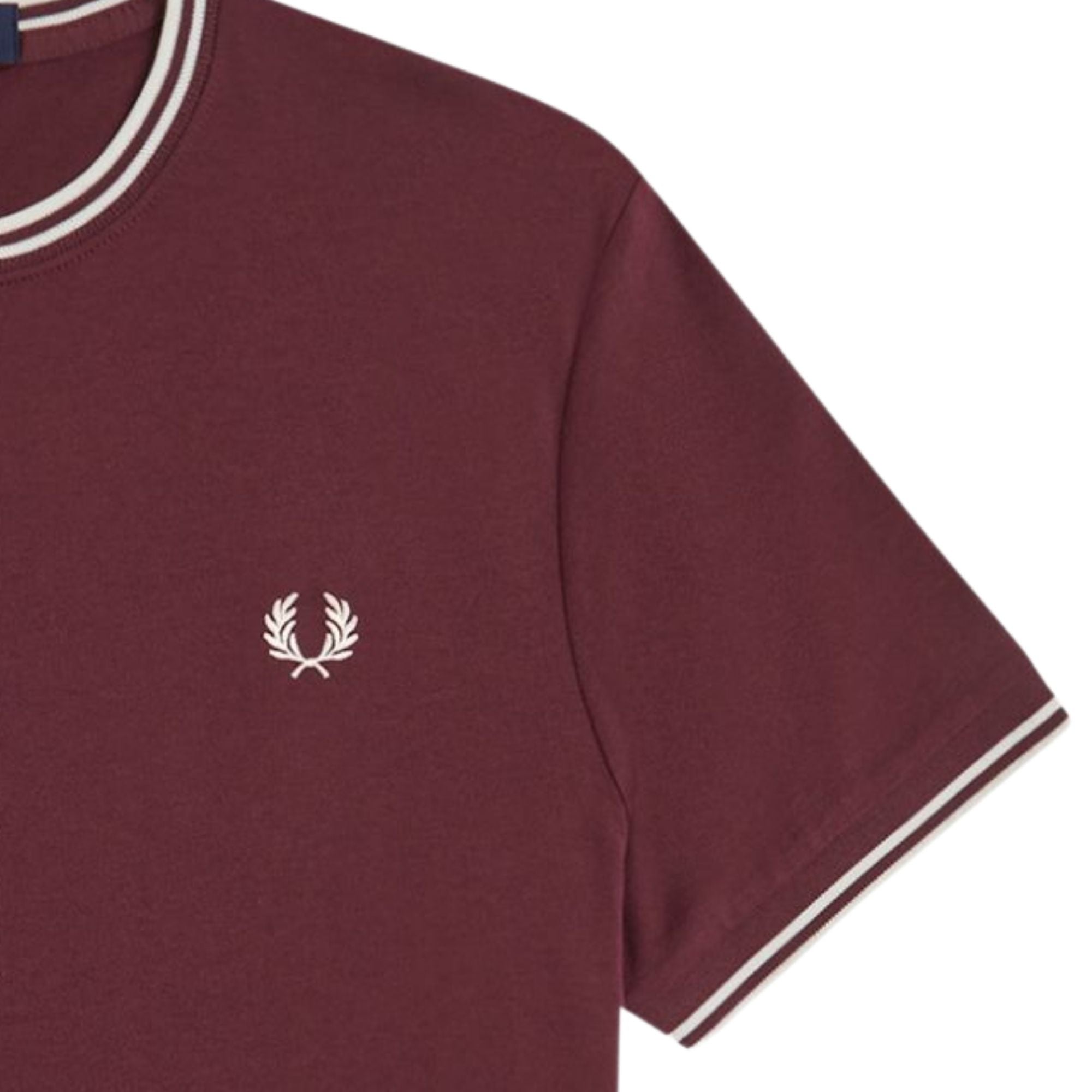 Fred Perry Twin Tipped T-Shirt - Oxblood