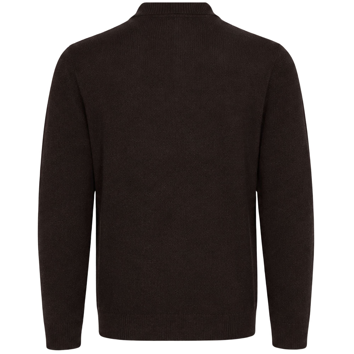 Stuarts London Mayfair Merino Polo - Dark Brown