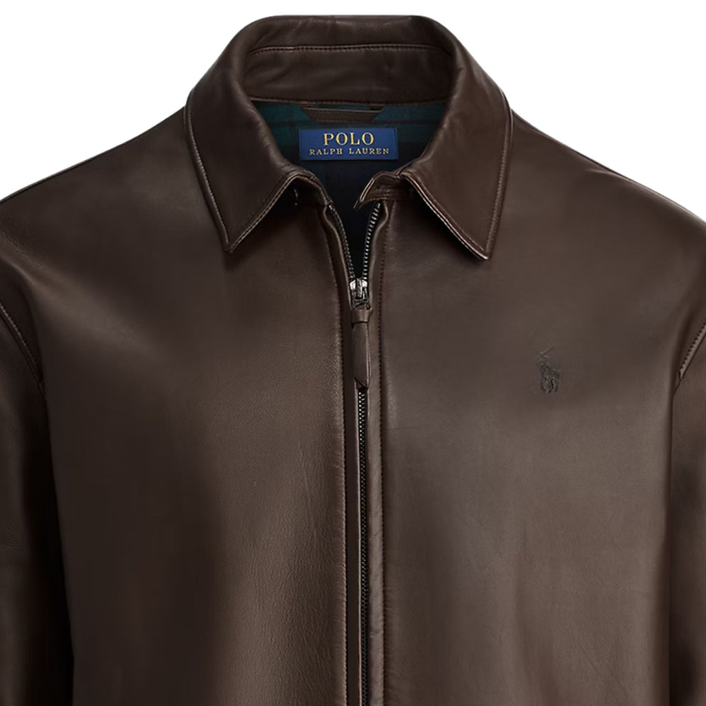 Polo Ralph Lauren The Bayville Leather Jacket - Brown