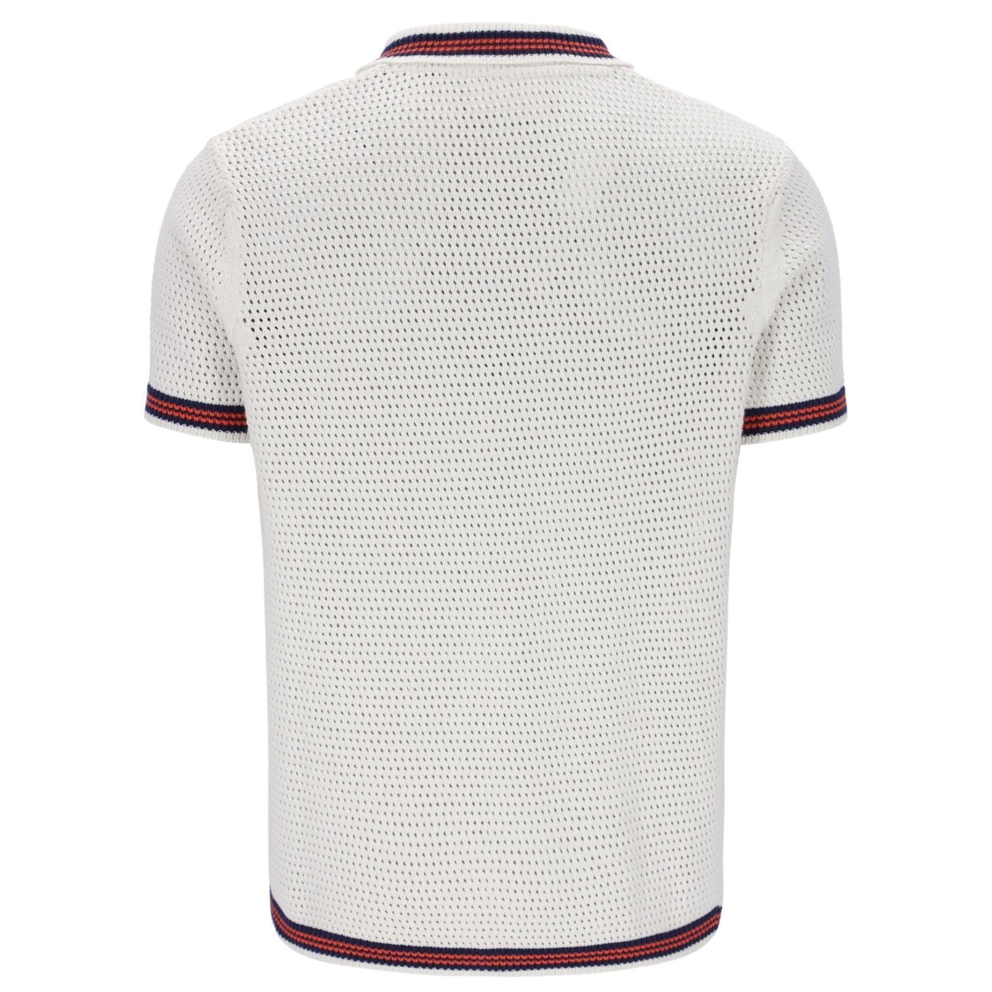 Domenico Crochet Knitted Shirt - Gardenia