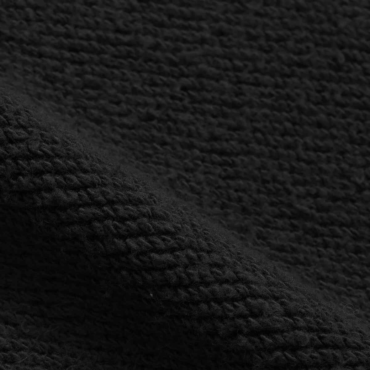 Wonder Looper Double Heavyweight French Terry Pullover Crewneck - Sumi Black