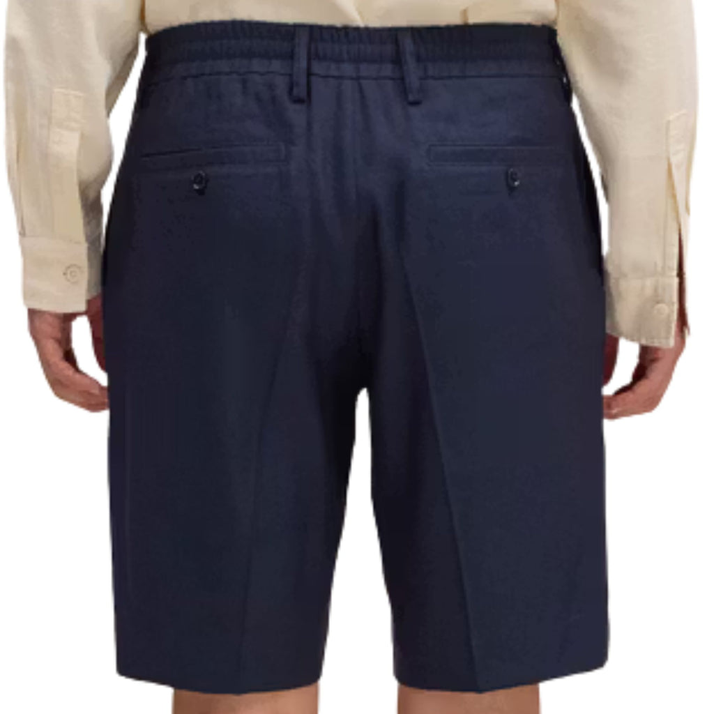 NN07 Billie Linen Blend Shorts - Navy