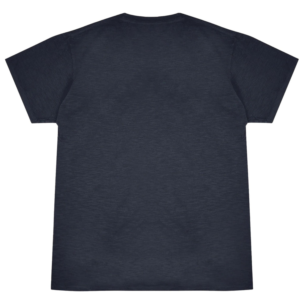 Velva Sheen Rolled Short Sleeve Crew Neck T-Shirt - Navy