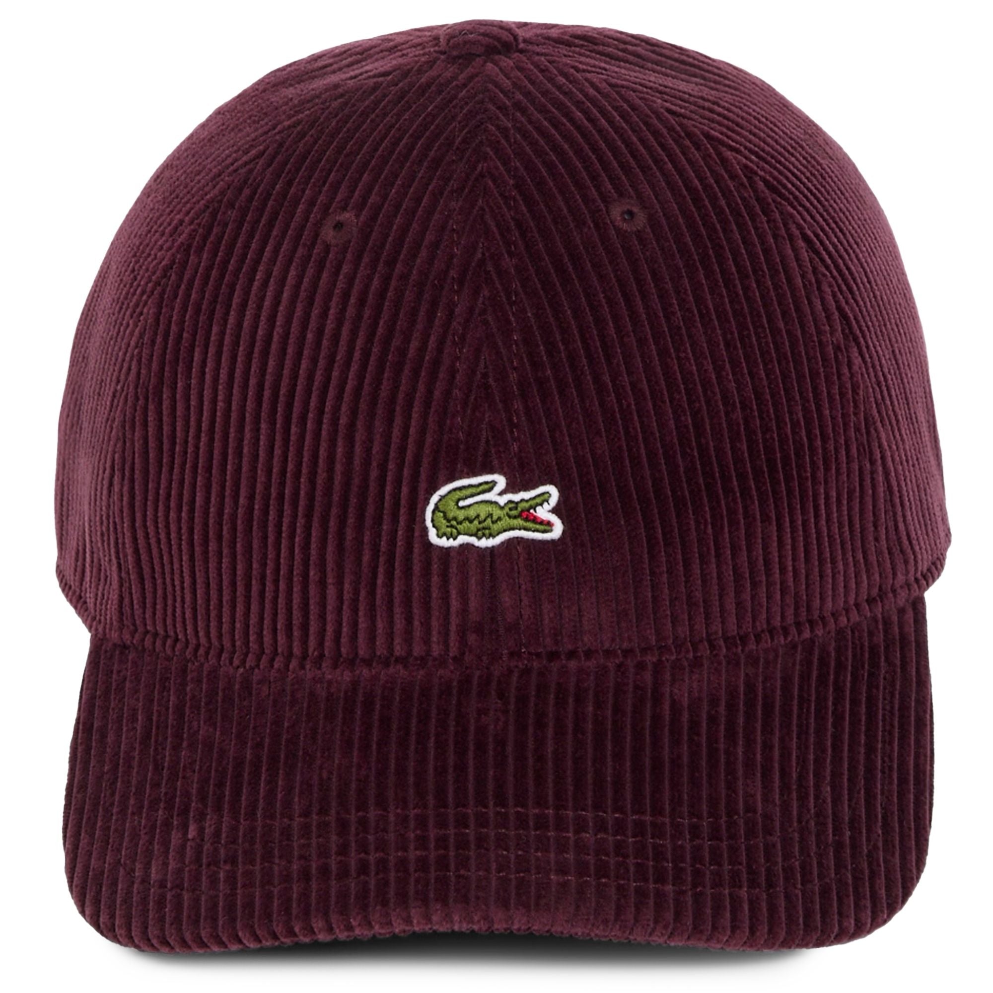 Lacoste Cotton Velour Cap - Dark Burgundy