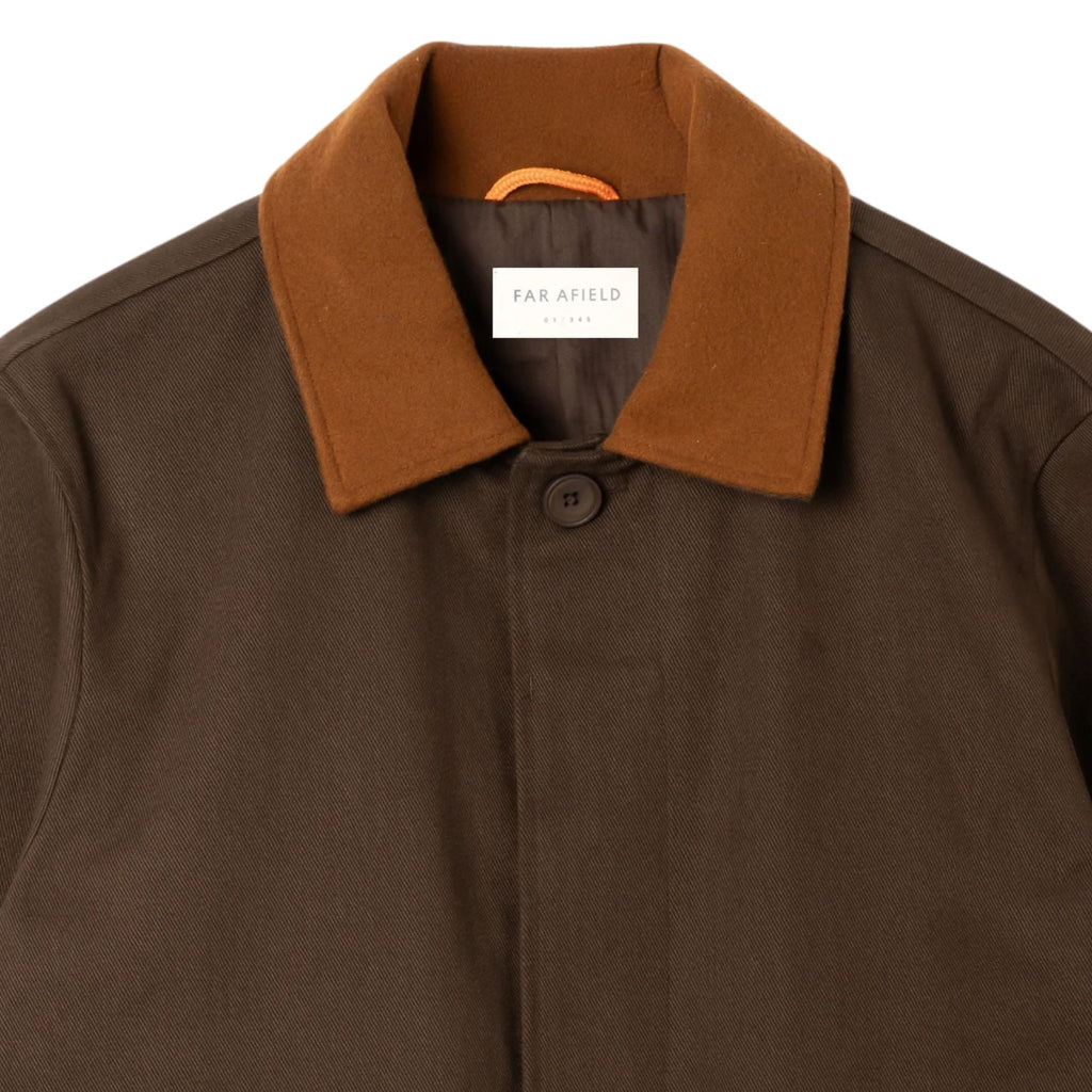 Far Afield Bellow Car Coat  - Brown