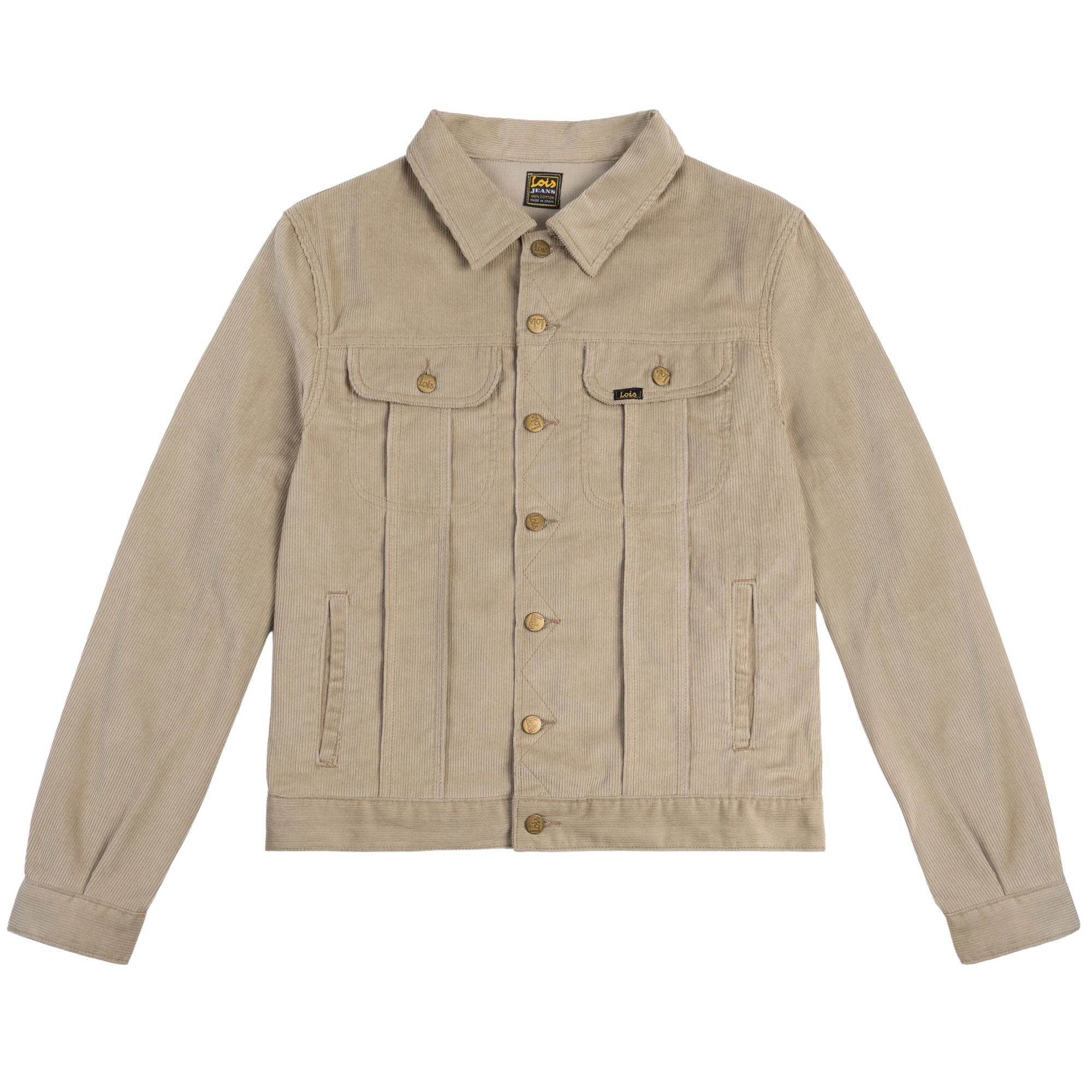 Lois Jeans The Torero Boy Vintage Corduroy Trucker - Cornstalk