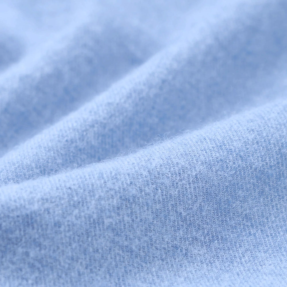 Universal Works Brushed Flannel Square Pocket Shirt - Blue
