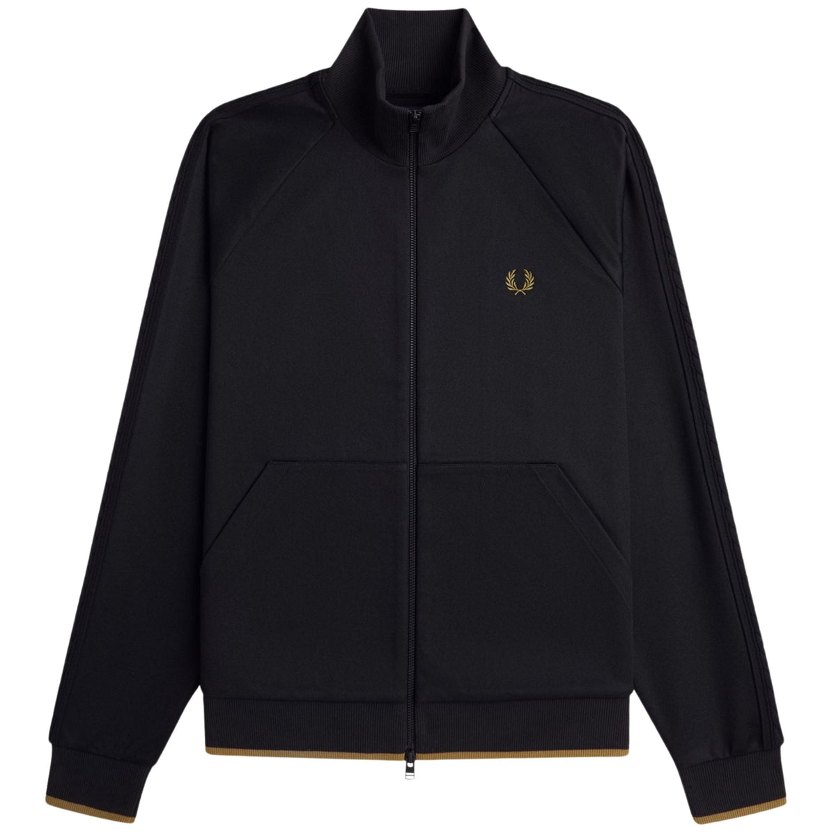 Fred Perry Cable Tape Track Jacket - Black