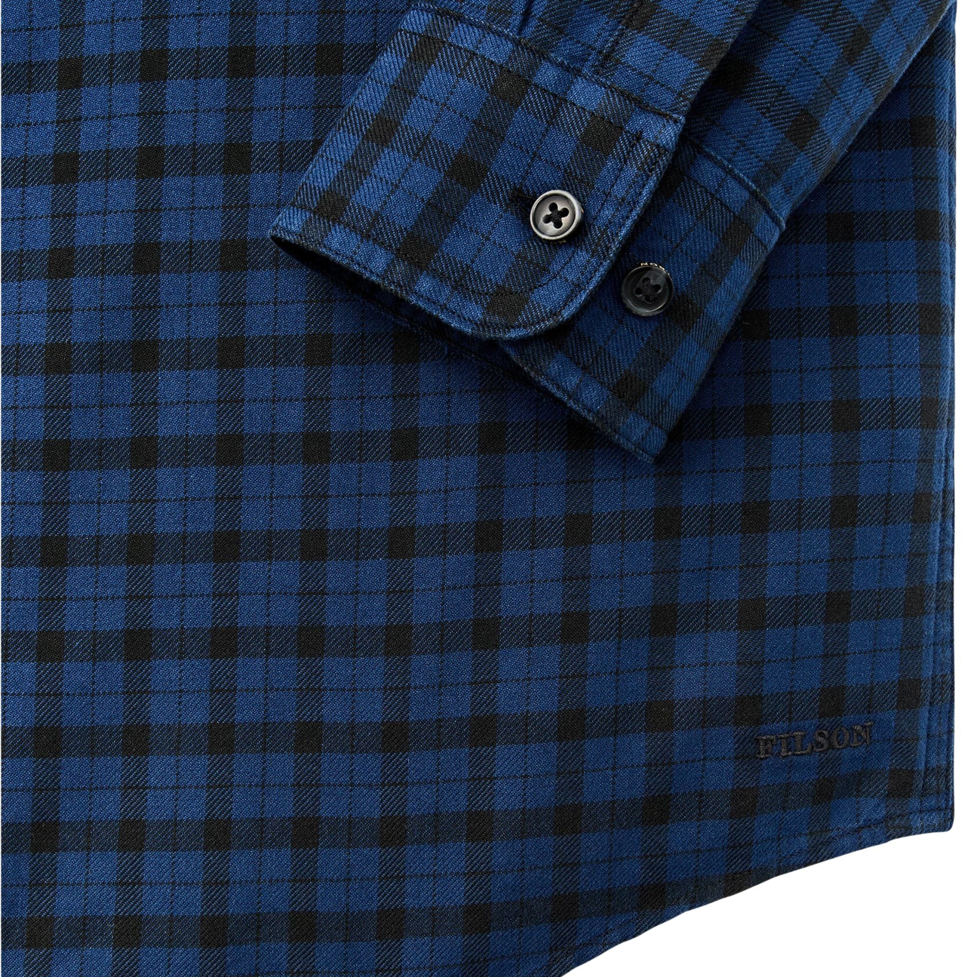 Filson Alaskan Guide Shirt - Deep Blue/Black Plaid