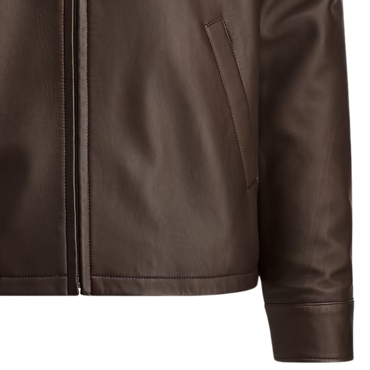 Polo Ralph Lauren The Bayville Leather Jacket - Brown
