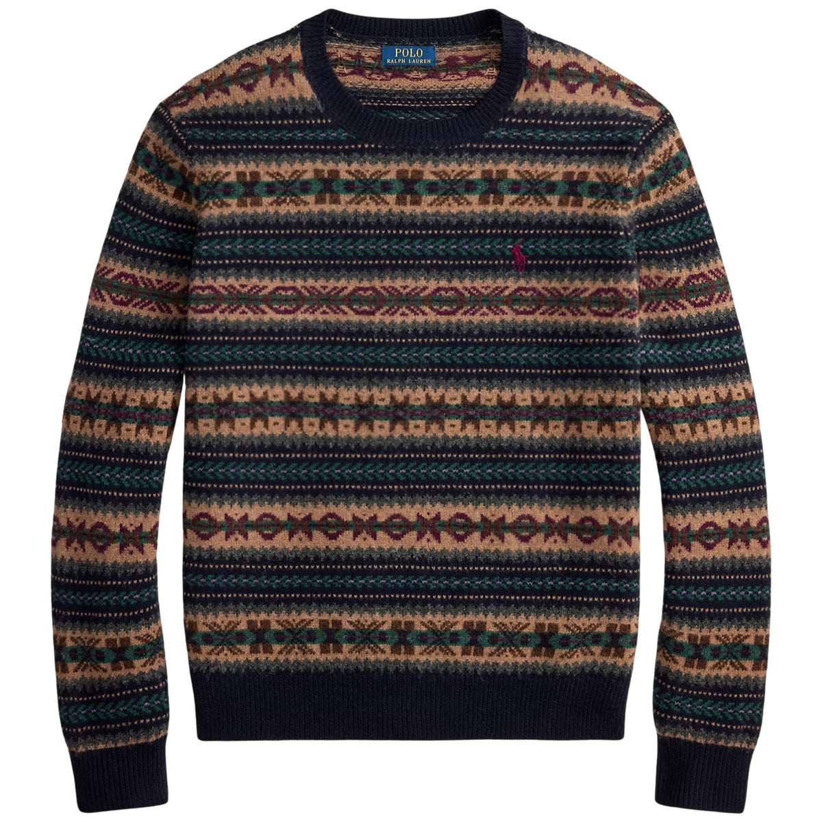 Polo Ralph Lauren Fair Isle Wool Jumper - Navy Combo
