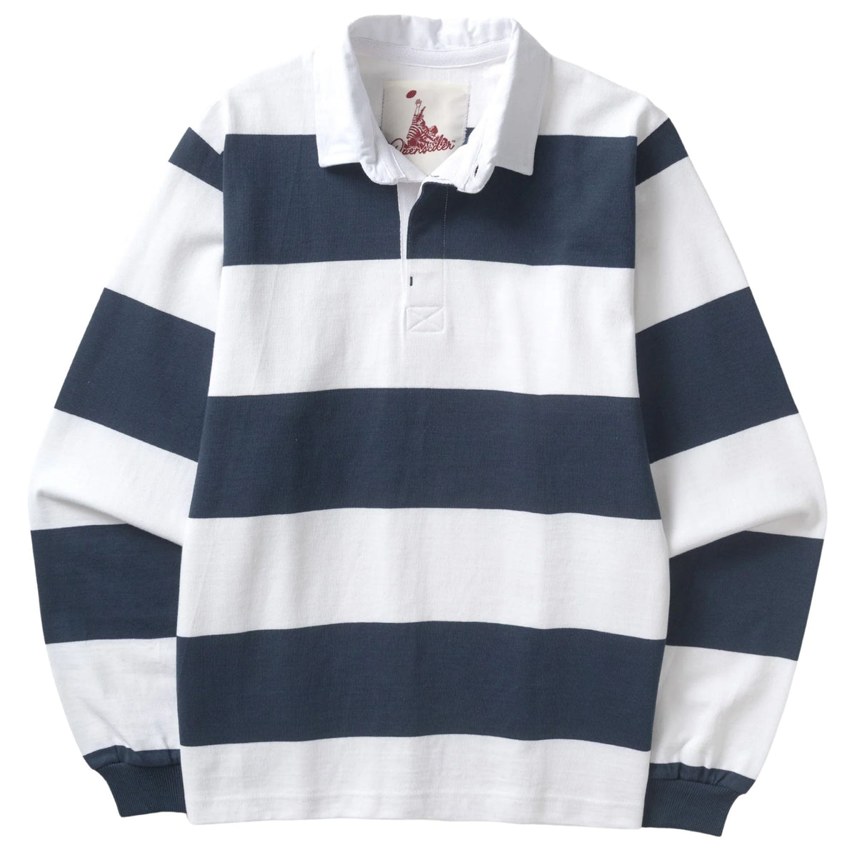 Opensider Classic Rugby Shirt - Blue Wide-Stripe