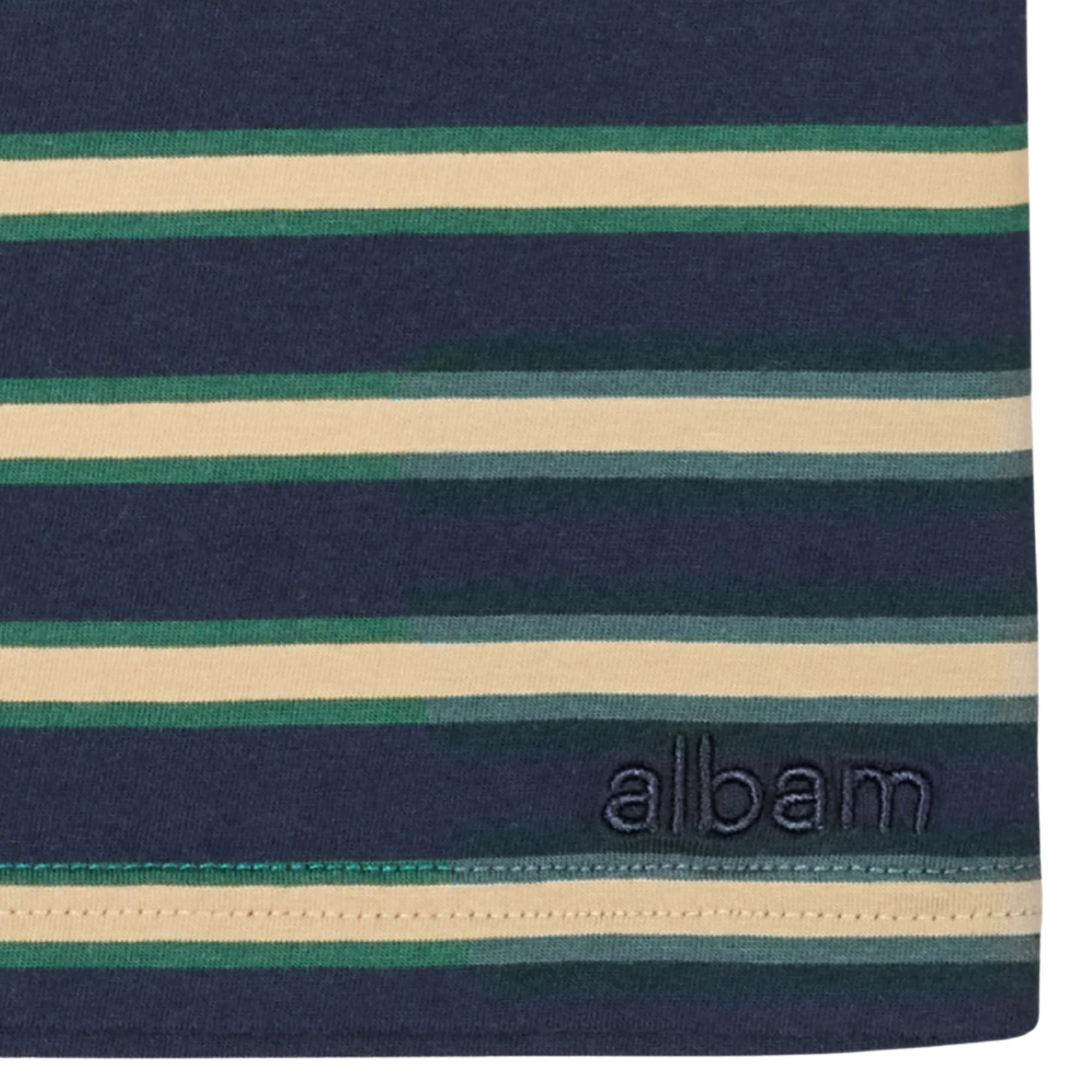 Albam Tame Stripe T-Shirt - Dark Navy