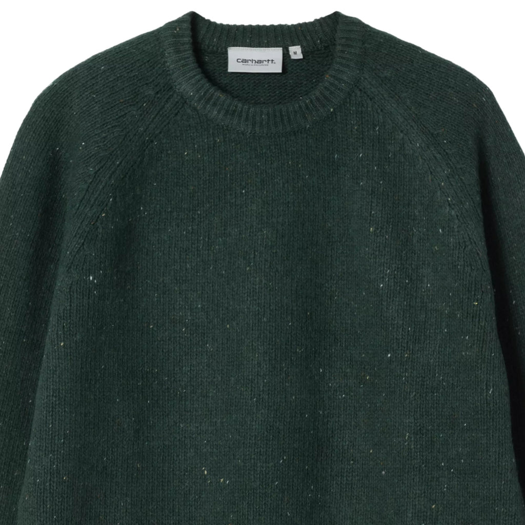 Carhartt WIP Anglistic Sweater - Speckled Dark Scarab