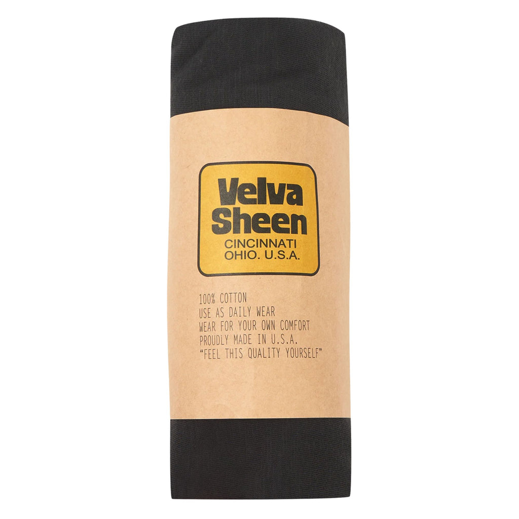 Velva Sheen Rolled Short Sleeve Crew Neck T-Shirt - Black
