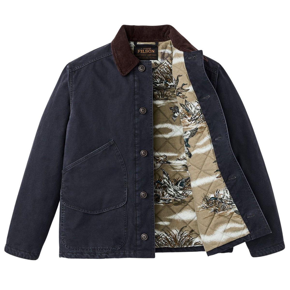 Filson Insulated Canvas Outfitter Jacket - Dark Navy