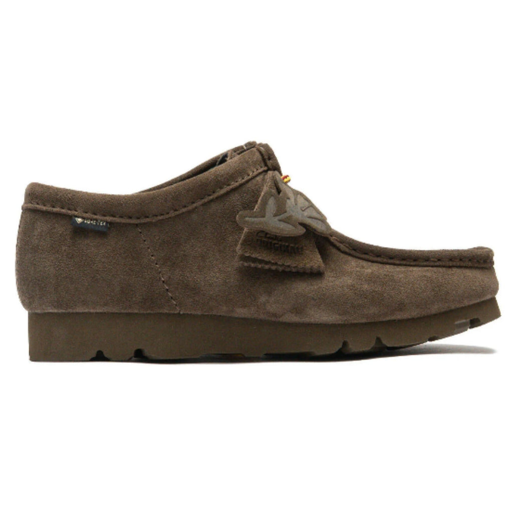 Clarks Originals Wallabee Gore-Tex Shoes - Dark Olive Suede