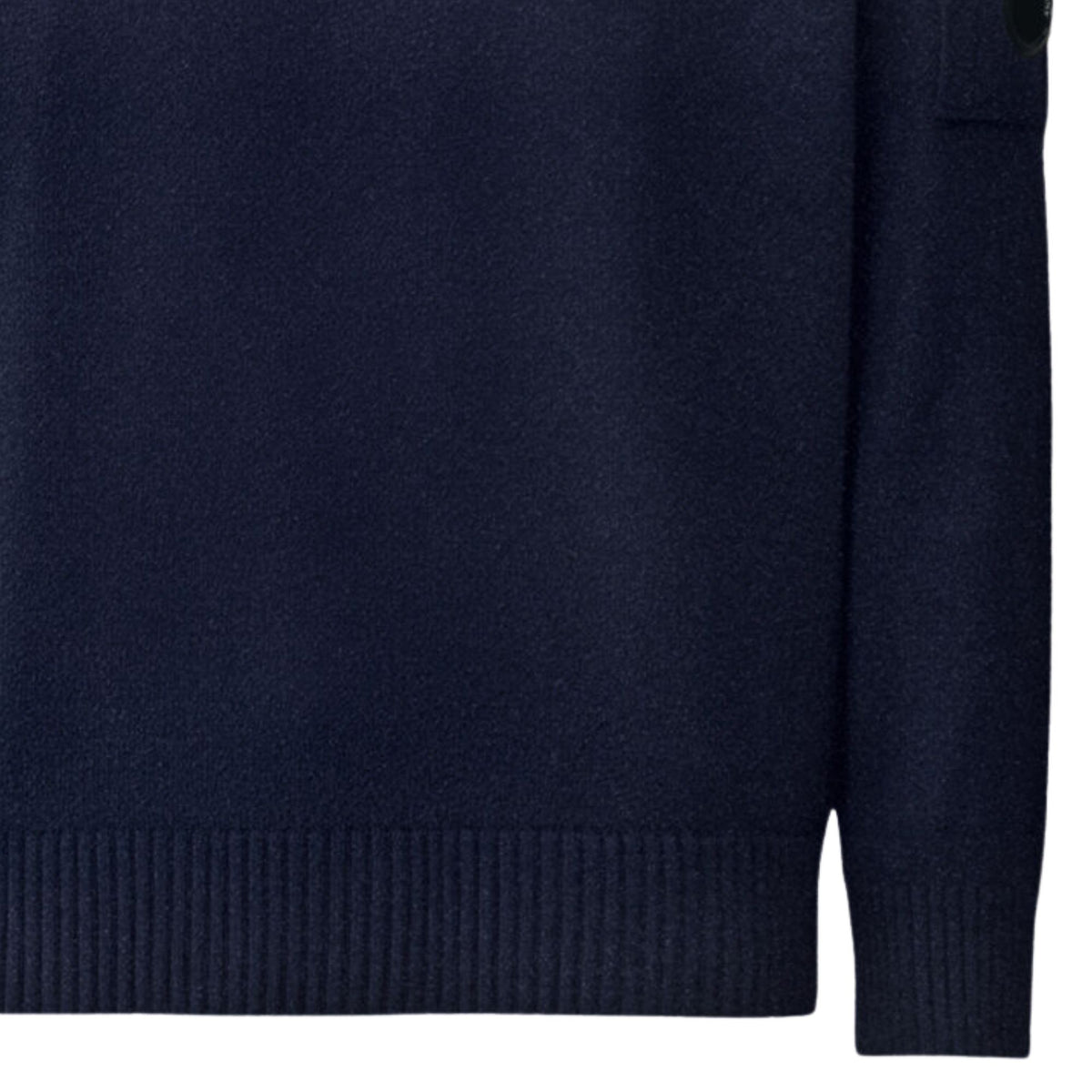 C.P Company Lambswool Lens Crewneck Sweater - Total Eclipse
