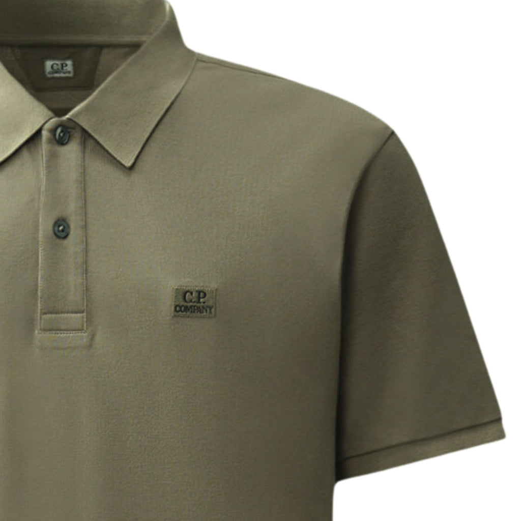 C.P Company Stretch Piquet Short Sleeve Polo - Fallen Rock