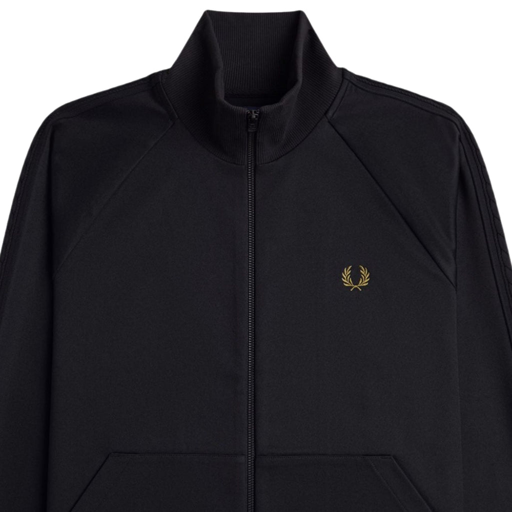 Fred Perry Cable Tape Track Jacket - Black