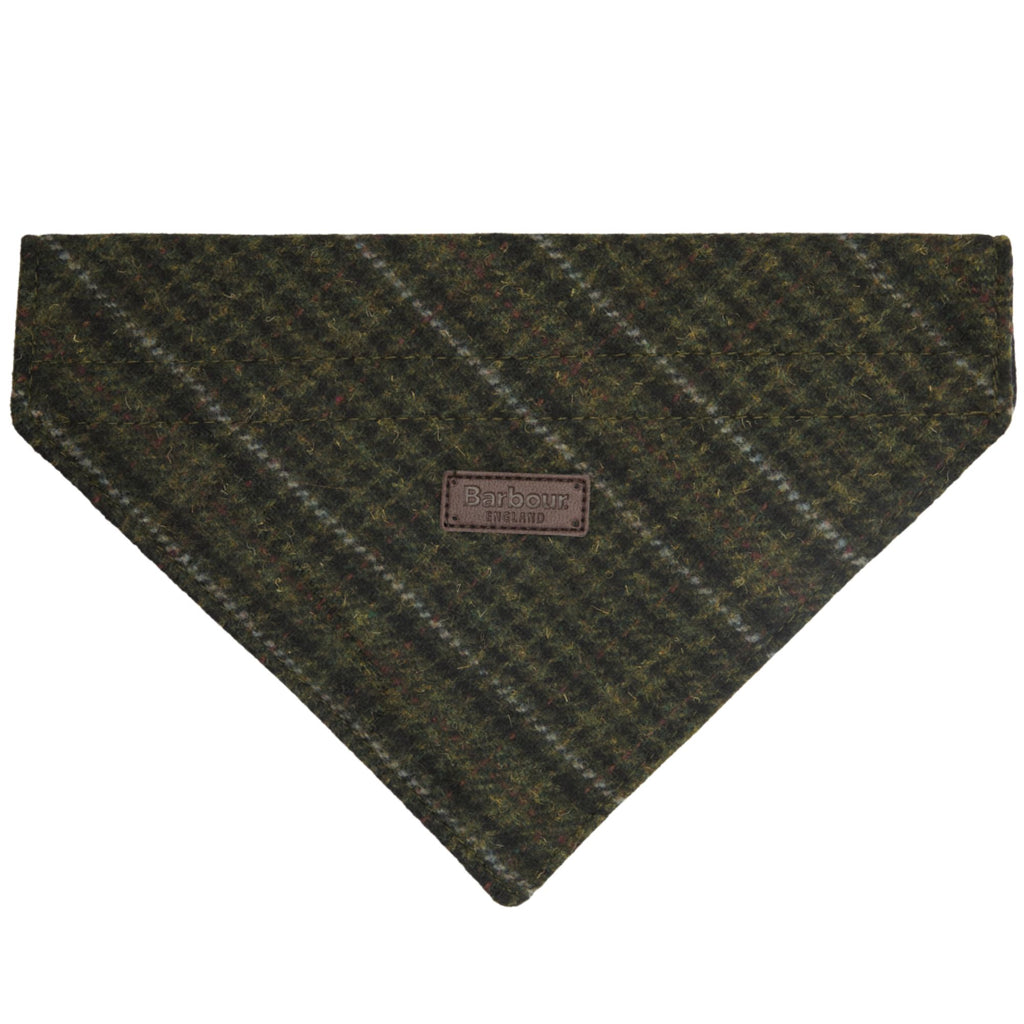 Barbour Wilkin Dog Bandana - Olive Check
