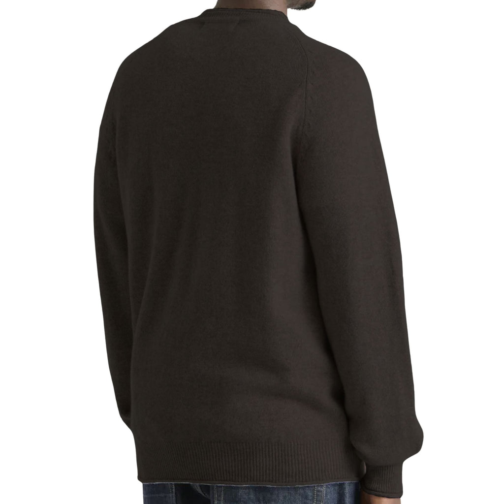 Pittari Usk Lambswool Roll Collar Jumper - Cocoa