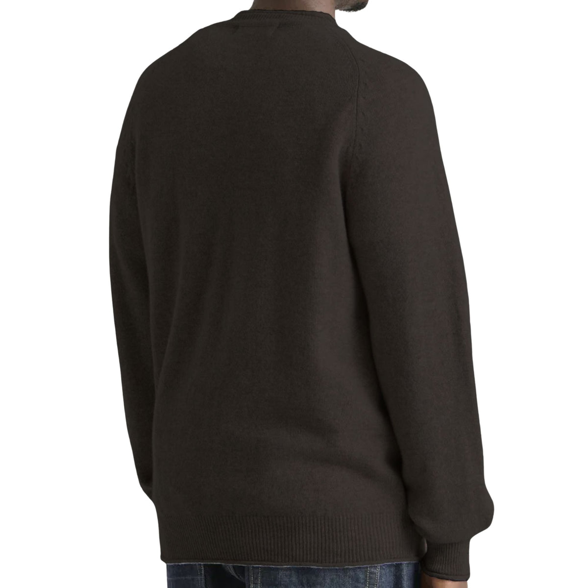 Pittari Usk Lambswool Roll Collar Jumper - Cocoa
