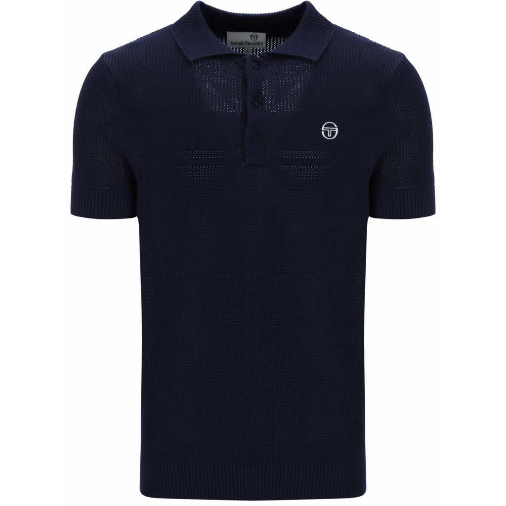 Sabino Knit Polo Shirt - Maritime