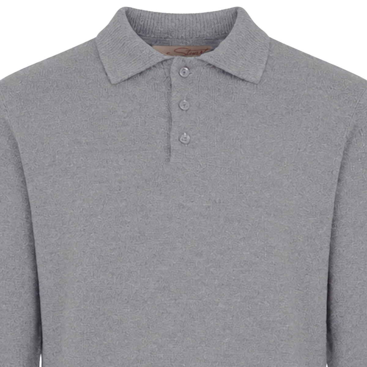 Stuarts London Mayfair Merino Polo - Grey