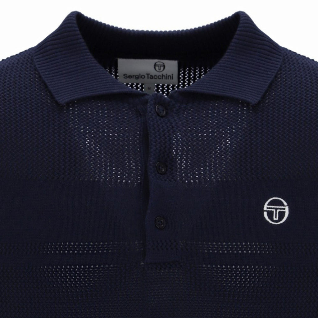 Sabino Knit Polo Shirt - Maritime