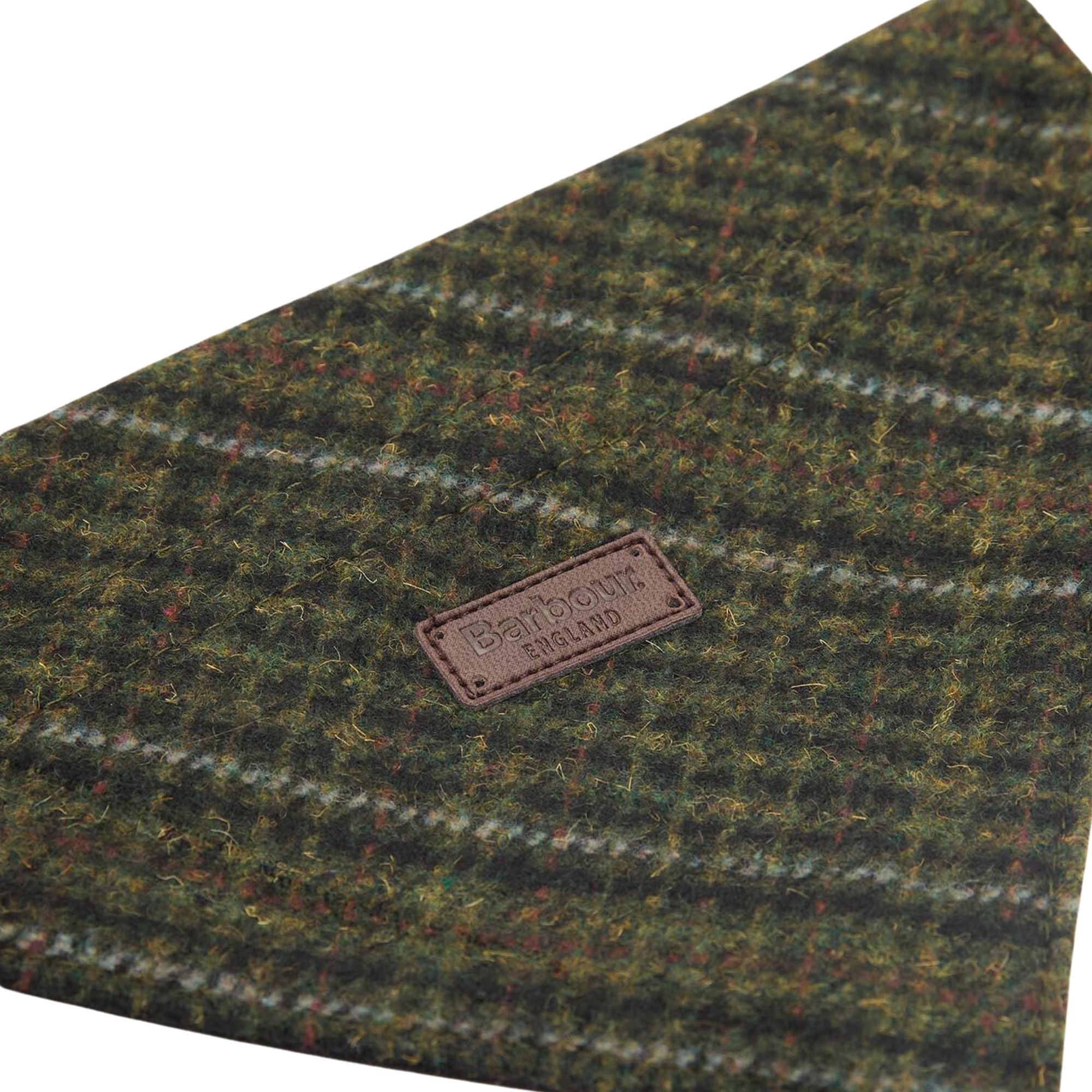 Barbour Wilkin Dog Bandana - Olive Check