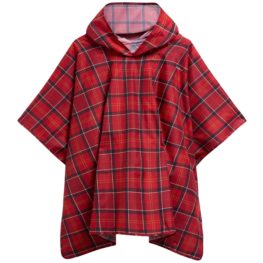 Barbour Tartan Showerproof Poncho - Cardinal Tartan