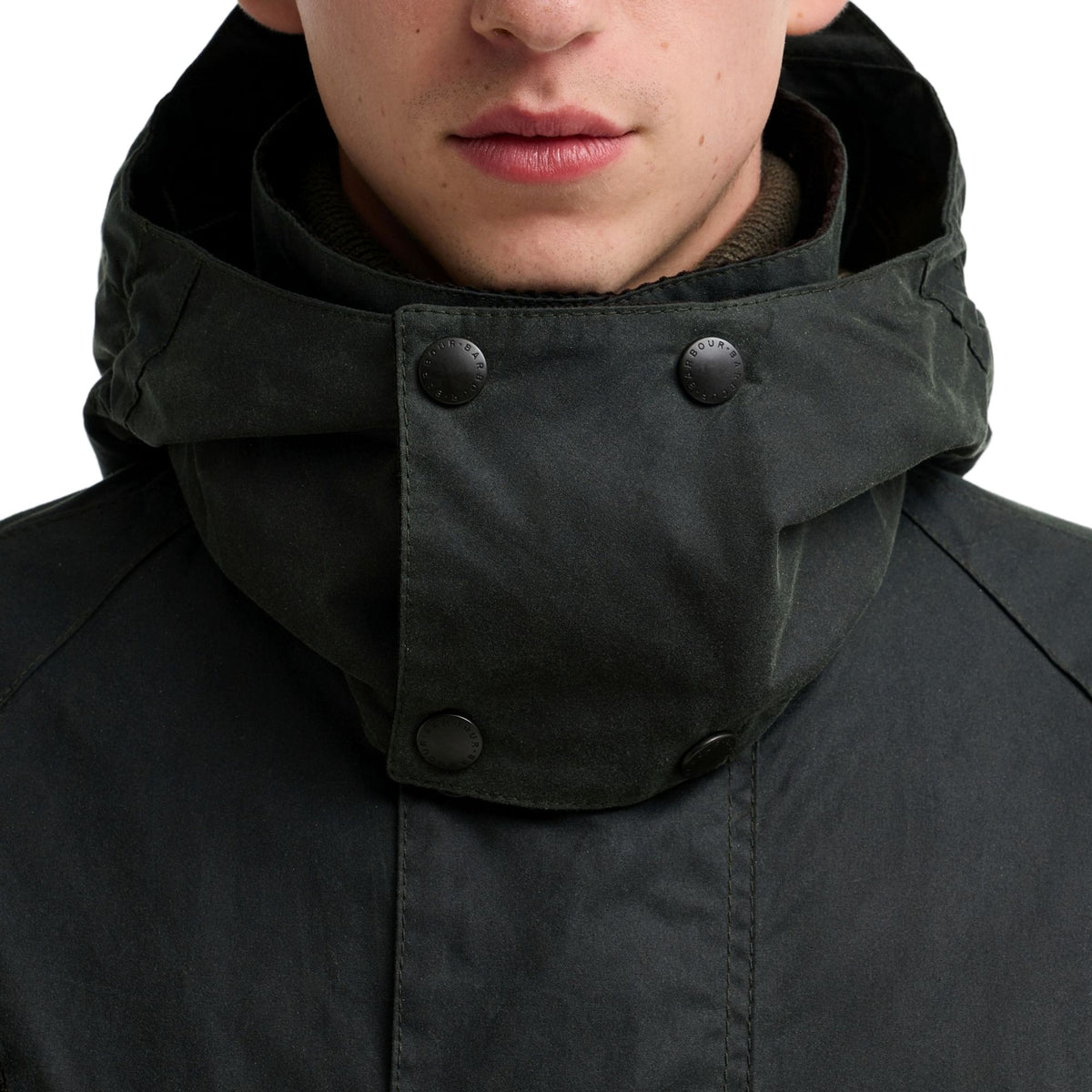 Barbour x Norbit Long Wax Jacket - Sage