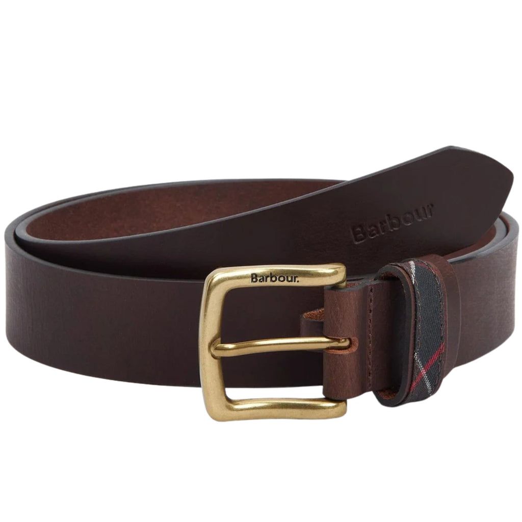 Barbour Esk Leather Belt - Brown