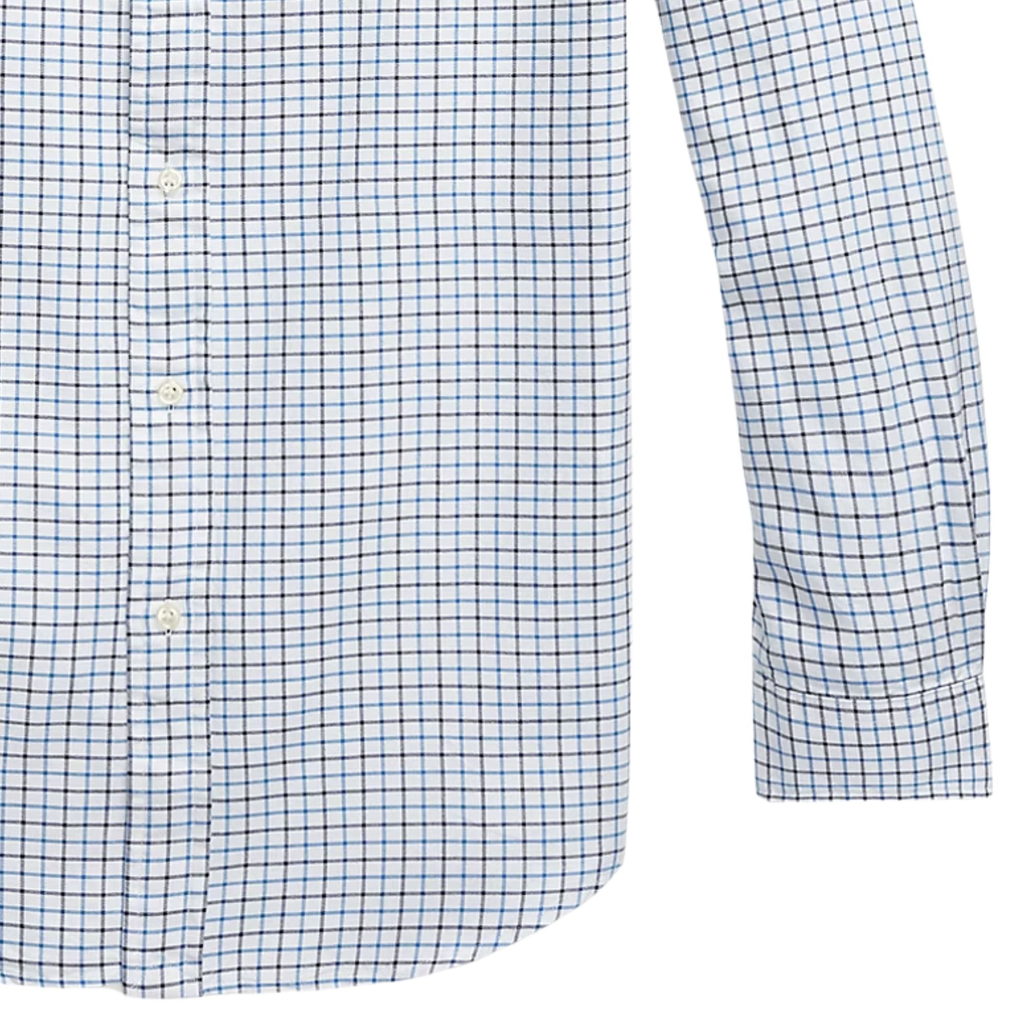 Polo Ralph Lauren Custom Fit Tattersall Oxford Shirt - White/Blue Multi