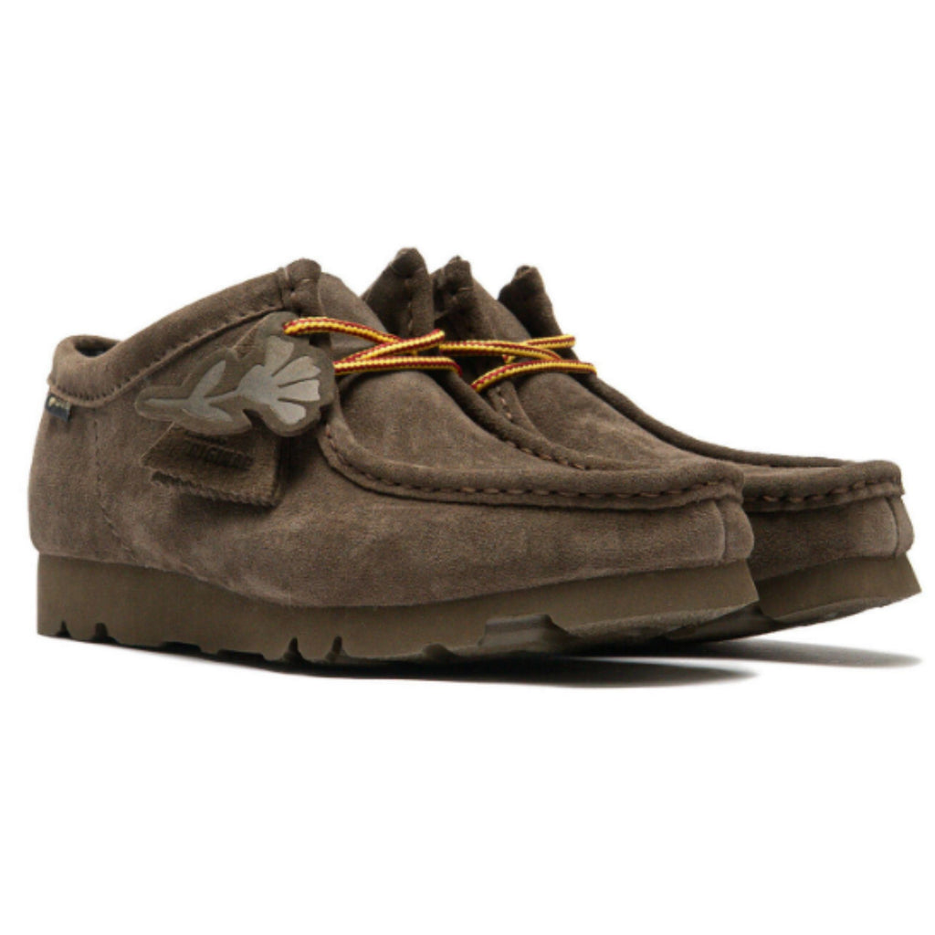 Clarks Originals Wallabee Gore-Tex Shoes - Dark Olive Suede