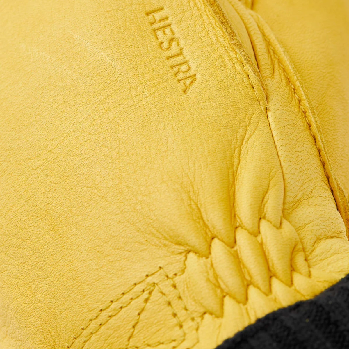 Hestra Deerskin Primaloft Rib Gloves - Yellow