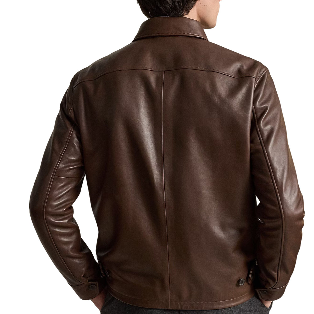 Polo Ralph Lauren The Bayville Leather Jacket - Brown