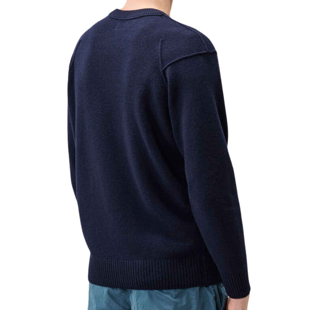 C.P Company Lambswool Lens Crewneck Sweater - Total Eclipse