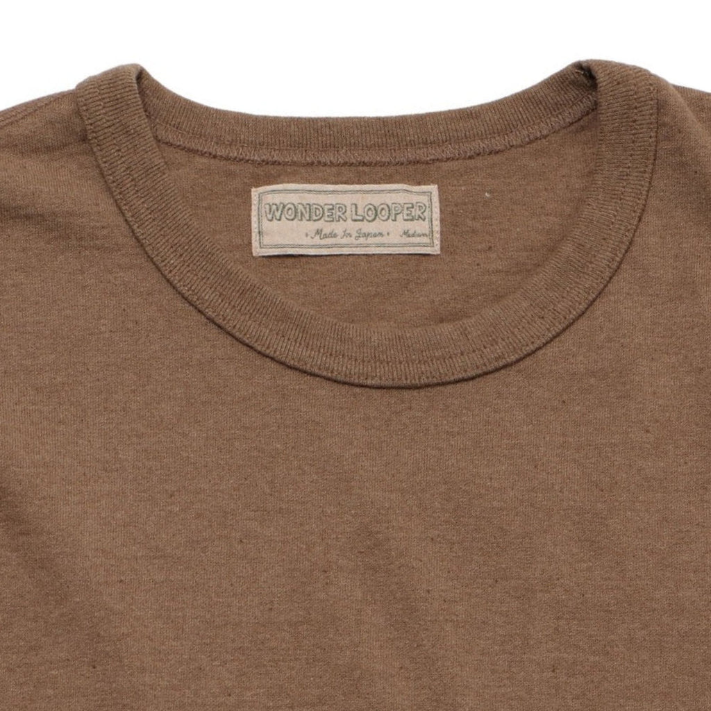 Wonder Looper Foxfibre Tsuriami T-Shirt - Brown