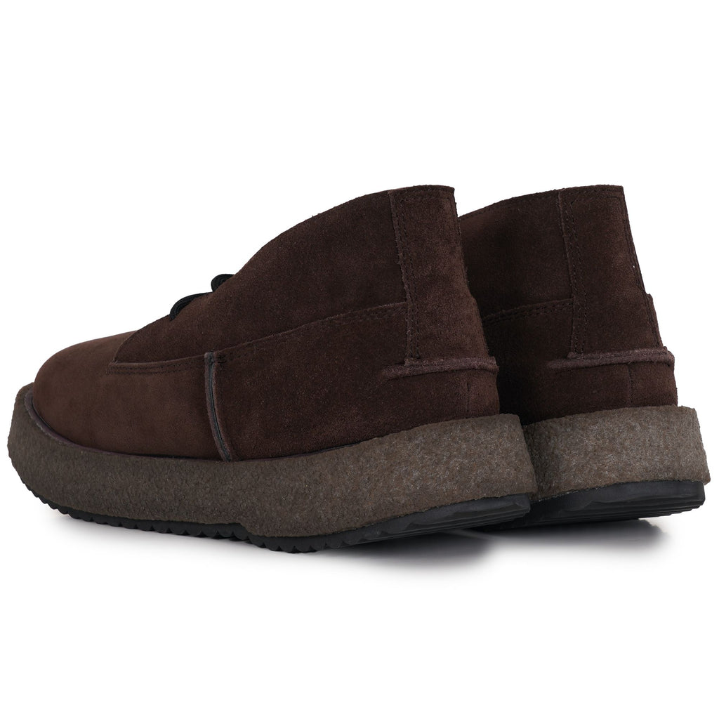 Leevons Bobby Suede Casual Shoes - Dark Brown Suede
