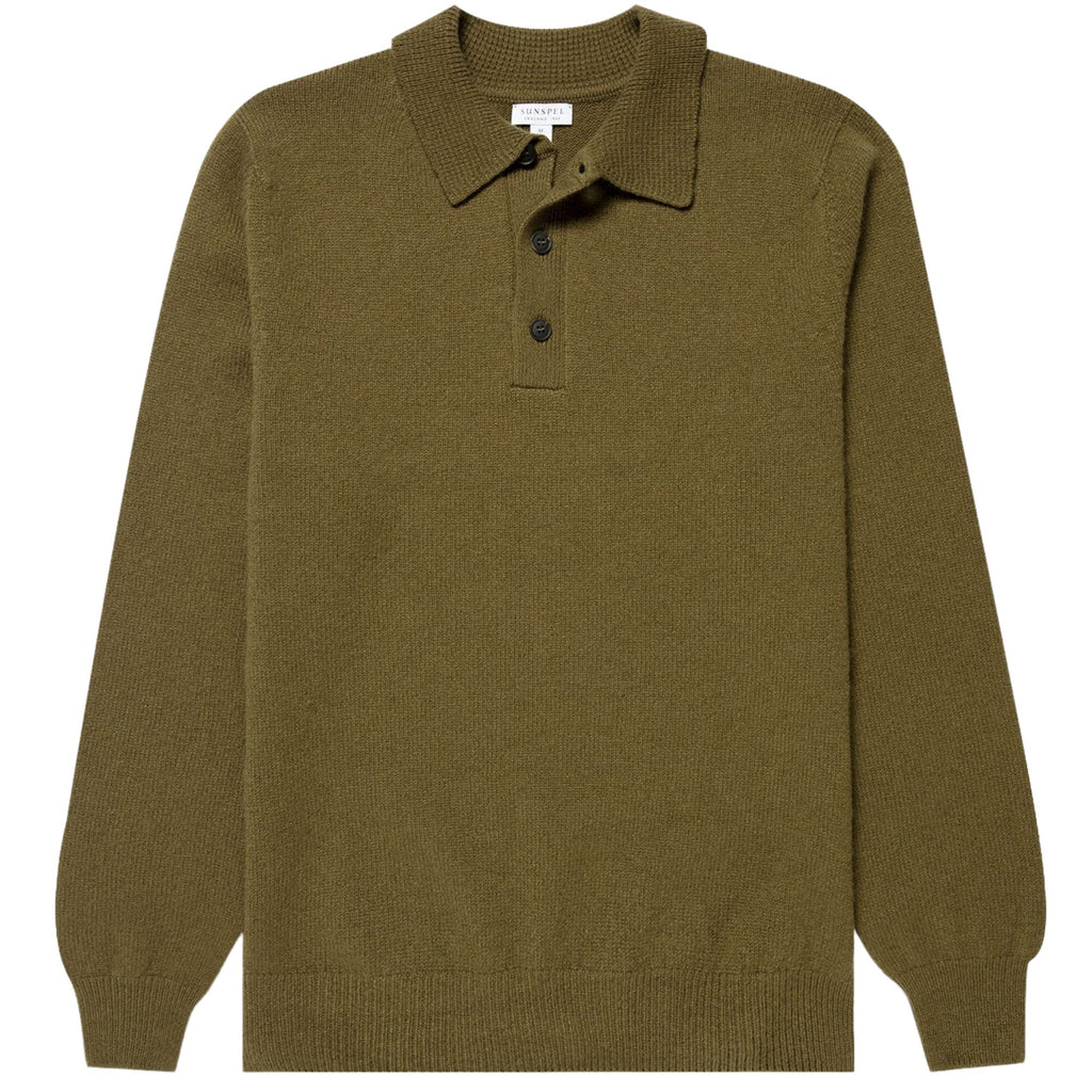 Sunspel Lambswool Polo Shirt - Uniform