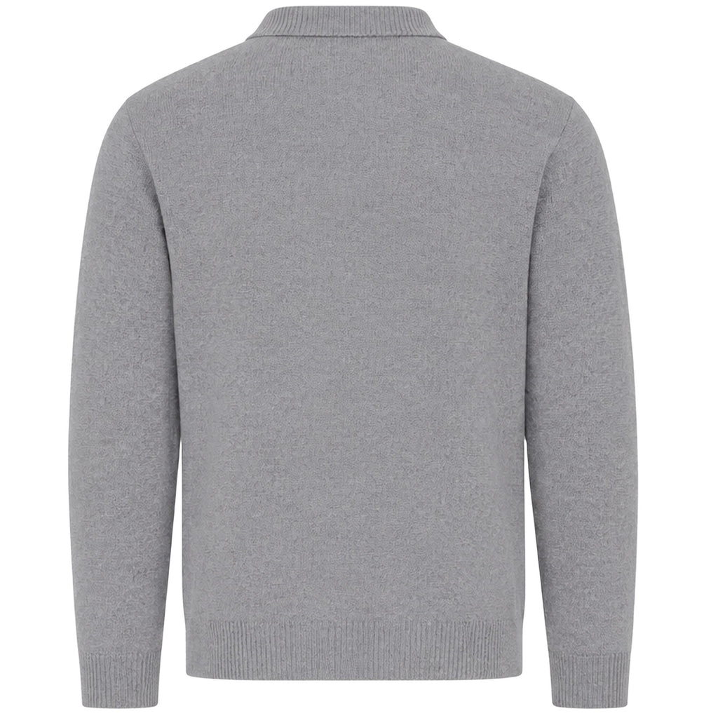 Stuarts London Mayfair Merino Polo - Grey