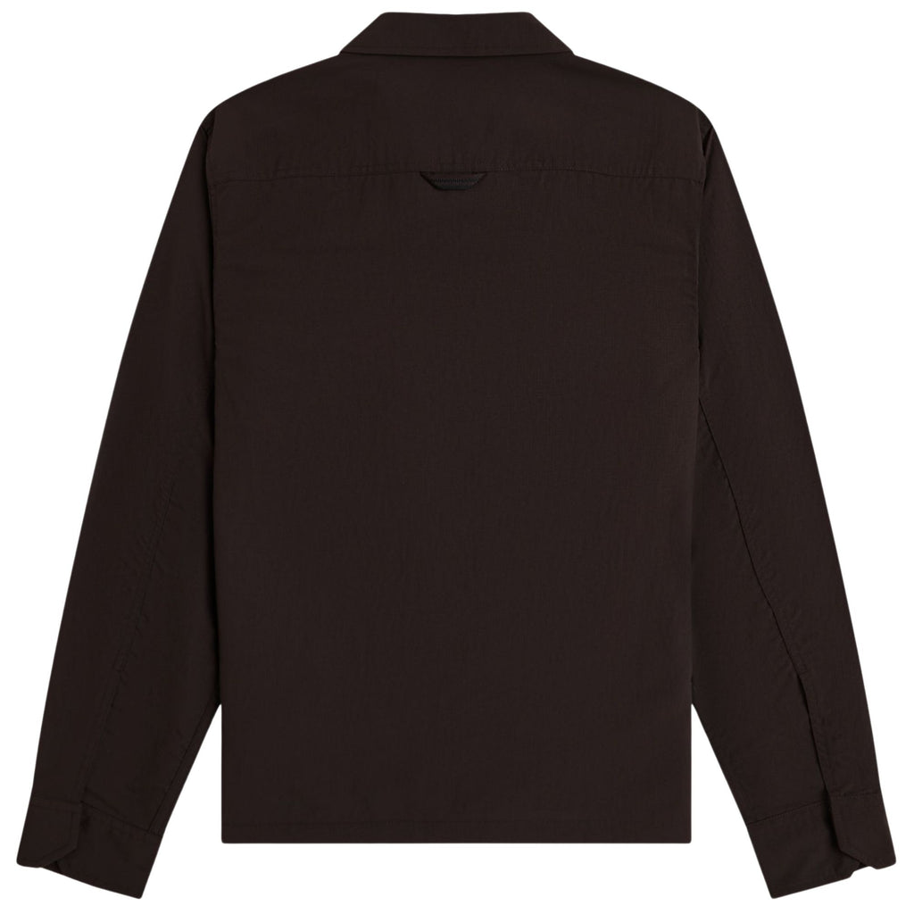 Fred Perry Ripstop Pocket Overshirt - Rich Brown