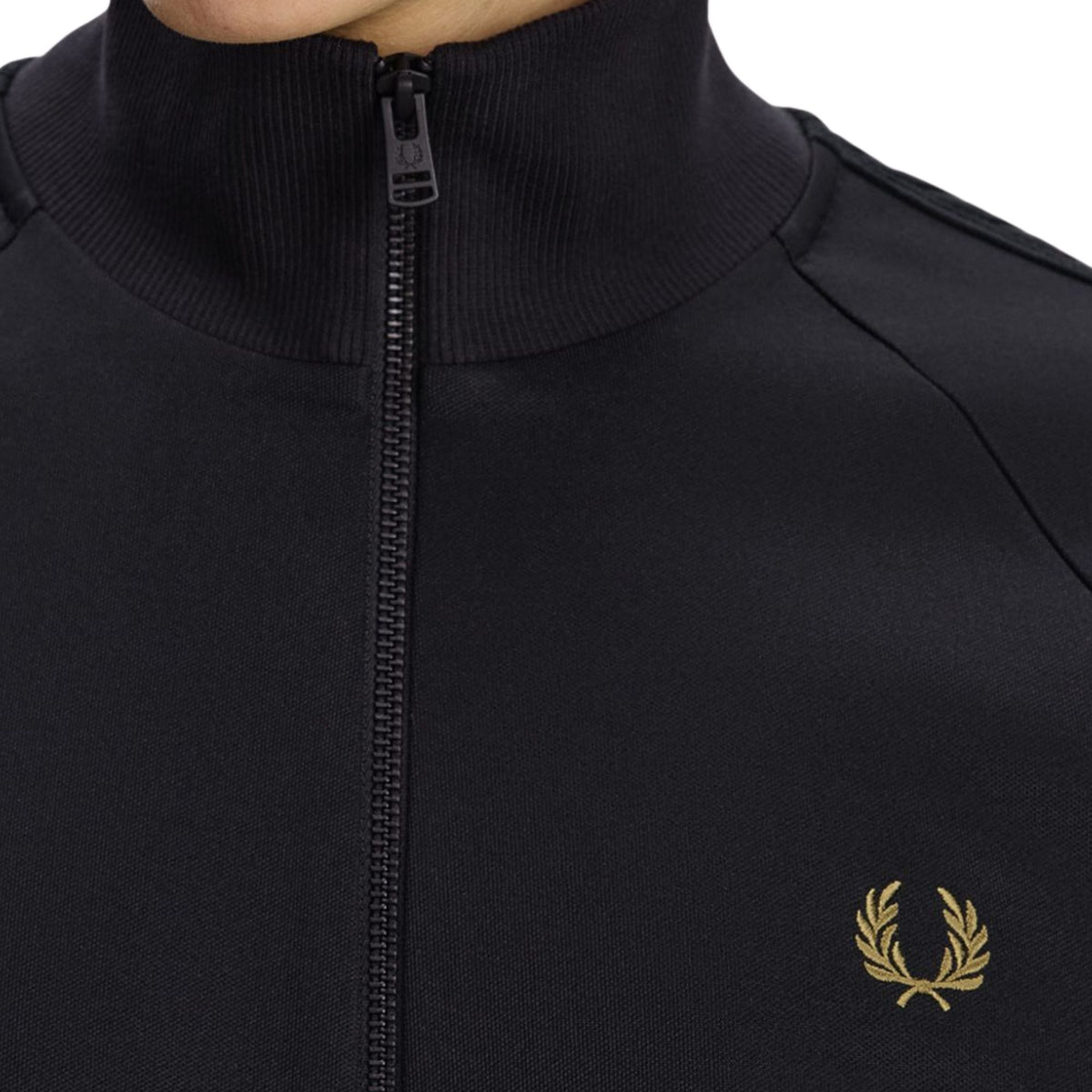 Fred Perry Cable Tape Track Jacket - Black