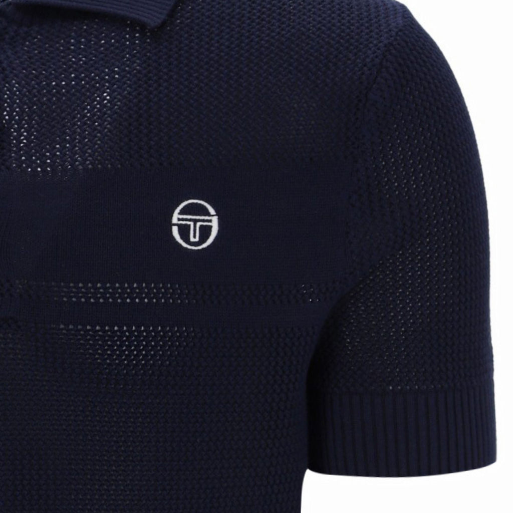 Sabino Knit Polo Shirt - Maritime