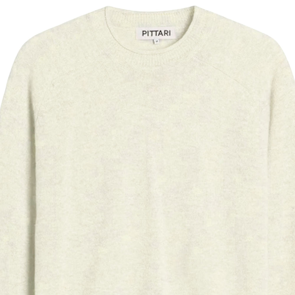 Pittari Usk Lambswool Roll Collar Jumper - Ecru