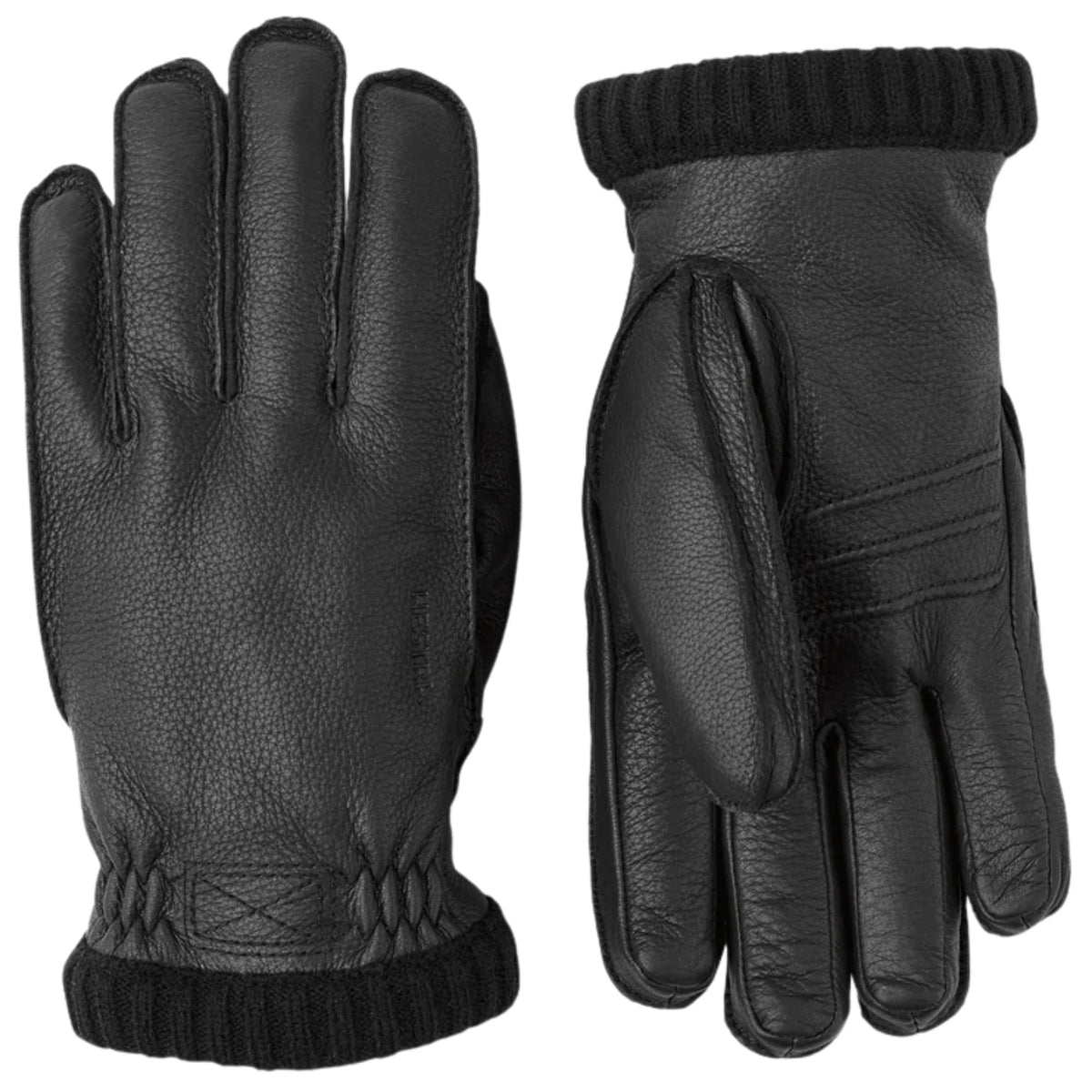 Hestra Deerskin Primaloft Rib Gloves - Black